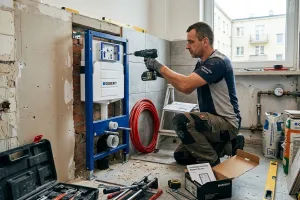 Ile kosztuje wymiana stelaża podtynkowego WC? Koszt naprawy Geberitu w 2026 roku