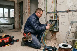 Wymiana instalacji elektrycznej w bloku z wielkiej płyty. Nawet 20 tysięcy za ukryte kable w 2026 roku?