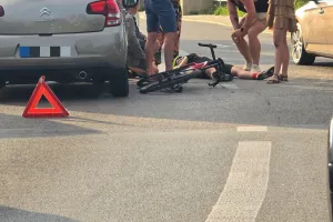Potrącenie rowerzysty na Płk Dąbka w Gdyni