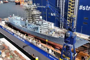 ORP Pułaski na "lądzie", czyli w gdyńskim doku