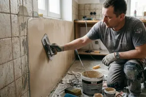Mikrocement zamiast płytek w 2026 roku. Cena, technologia nakładania i odporność na wodę