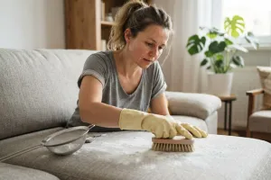 Domowe sposoby na czyszczenie kanapy. Jak odświeżyć mebel sodą i octem?