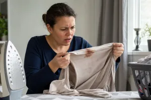 Żelazko brudzi ubrania i zostawia ciemne plamy? Prosty trik na wyczyszczenie żelazka