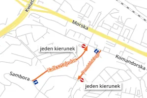 Remont drogi przy gdyńskim "Pekinie"