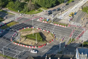 Koniec utrudnień na Hucisku. Otworzą przejście dla pieszych, wrócą tramwaje