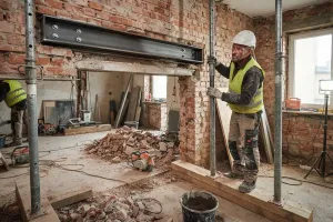 Jak bezpiecznie wstawić drzwi w ścianę nośną? Sposoby ekip budowlanych