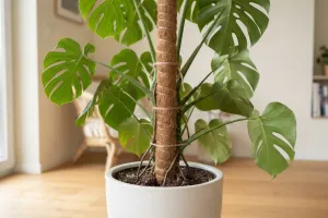 Monstera słabo rośnie? Wbij palik kokosowy i obserwuj efekty