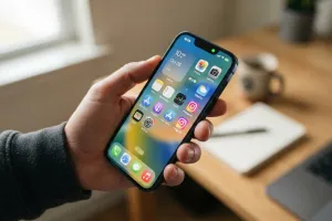 Co oznacza zielona kropka w prawym górnym rogu telefonu?