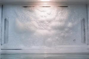 Dlaczego na tylnej ścianie lodówki zbiera się lód?