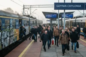Chuligański wybryk i odzyskany plecak w SKM