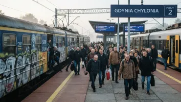 Chuligański wybryk i odzyskany plecak w SKM