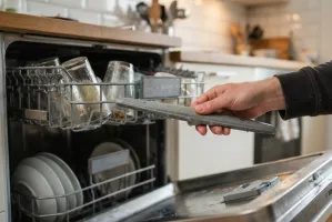 Dlaczego zmywarka nie domywa górnego kosza? Najczęściej winny jest ten element