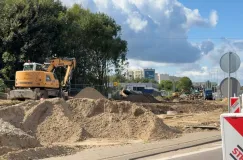 Przygotowania do montażu nowego wiaduktu na Płk Dąbka