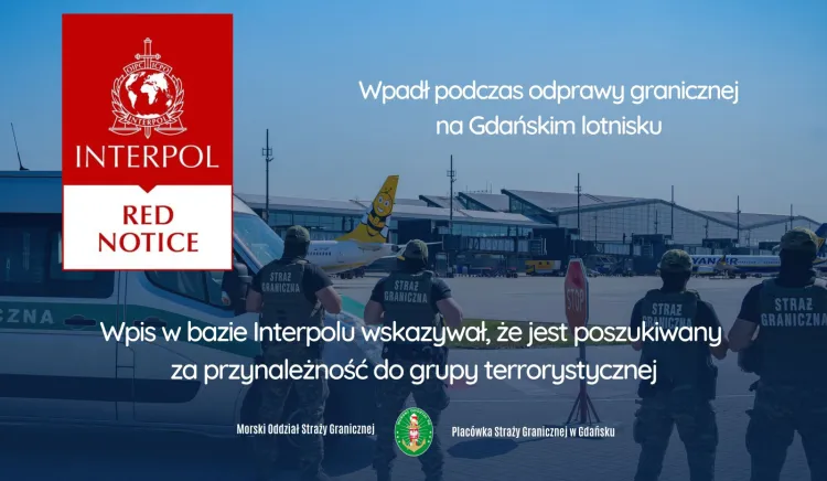 Ścigany za terroryzm zatrzymany na gdańskim lotnisku