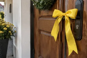 Przywiązują żółtą wstążkę na klamce. Jakie ma znaczenie i skąd się wzięła?