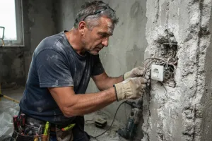 Ile bierze elektryk za podłączenie gniazdka w bloku z wielkiej płyty?