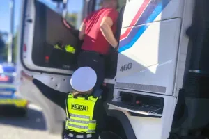 Akcja "TIR" w Gdyni. 30 mandatów i 10 zatrzymanych dowodów rejestracyjnych