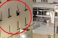 Wciągnął do środka kobietę siedzącą na parapecie