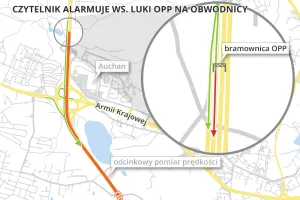 Odcinkowy pomiar prędkości na obwodnicy z luką? Czytelnik: można go łatwo ominąć