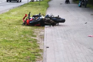Tragiczny wypadek na ul. Morskiej w Gdyni. Nie żyje motocyklista