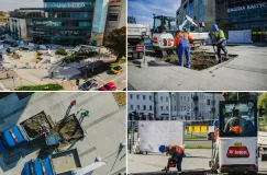 Demolka przed Galerią Bałtycką. Znika beton