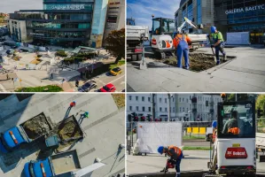 Demolka przed Galerią Bałtycką. Znika beton
