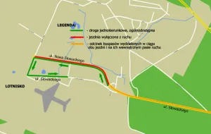 Zmiany w ruchu wokół lotniska w Rębiechowie