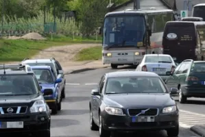 Łostowicka zwężona w kierunku Moreny