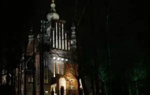 Gdańska cerkiew pięknie oświetlona