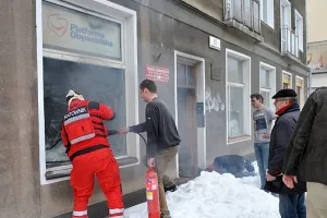 Pożar w gdańskim biurze Platformy Obywatelskiej