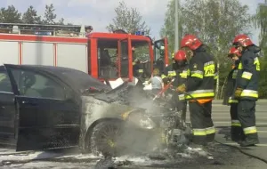Chrysler spłonął w Gdyni