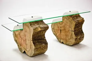 Meble wykonane z pali sopockiego molo