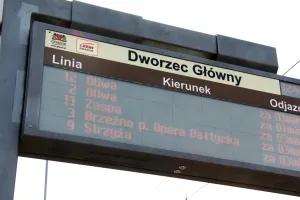 Tablica odczyta ci rozkład jazdy