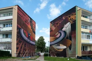Nowy mural na Zaspie dla abstrakcjonistów