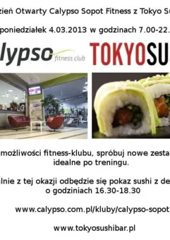 Dzień Otwarty Calypso Sopot Fitness z Tokyo Sushi