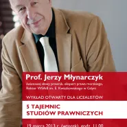 Spotkanie z prof. Jerzym Młynarczykiem - 5 Tajemnic studiów prawniczych