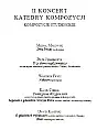 Koncert Kompozycji Studenckich