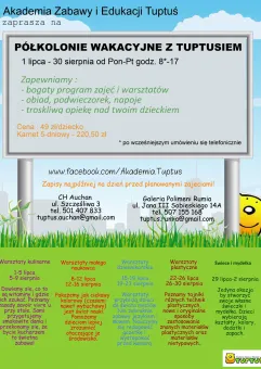 Warsztaty plastyczne w Akademii Zabawy i Edukacji Tuptuś - imprezy dla dzieci!