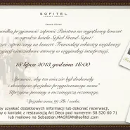 Koncert Francuskiej Orkiestry Wojskowej w hotelu Sofitel Grand Sopot