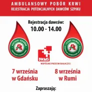 Zbiórka krwi i rejestracja dawców szpiku kostnego