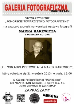 Wernisaż wystawy fotografii 'Okładki płytowe a'la Marek Karewicz' z udziałem Autora.