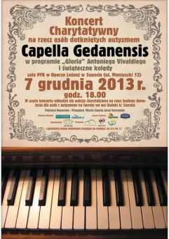 Cappella Gedanensis - Koncert Charytatywny na rzecz osób z autyzmem