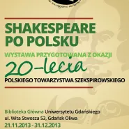 Jubileusz 20-lecia Polskiego Towarzystwa Szekspirowskiego
