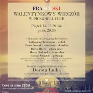 Francuski Walentynkowy wieczór 