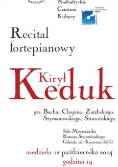 Recital fortepianowy - Kiryl Keduk