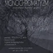 Monochromatyzm -  malarstwo/ tkanina/ grafika