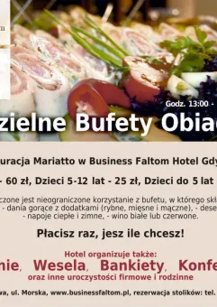 Niedzielne Bufety Obiadowe w Restauracji Mariatto