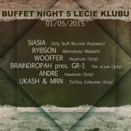 Buffet Night pres. Siasia - 5 Lecie klubu 