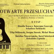 Otwarte przesłuchania przed VII Międzynarodowym Konkursem Muzyki Kameralnej im. J. Brahmsa w Gdańsku