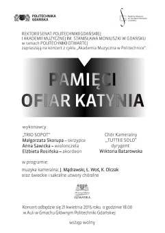 Koncert Pamięci Ofiar Katynia